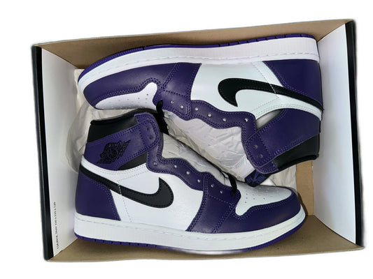 New Air Jordan 1 Court Purple Size 10 Mens 555088500