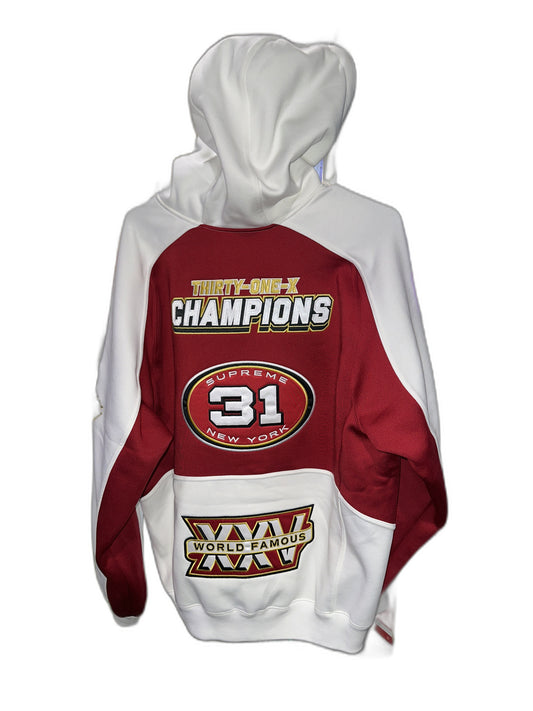 New Supreme Football Zip Up Hooded Sweatshirt (Fw25) Size L Mens