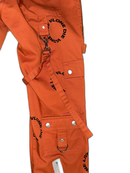 Vlone Bondage Pants Orange Size W34 Mens