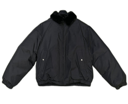 New Supreme Burberry X Shearling Collar Down Puffer Jacket Size M Mens