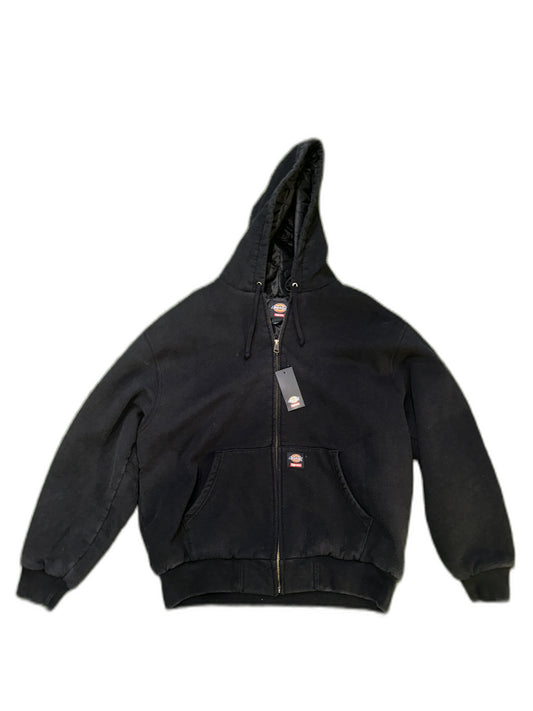 New Supreme Dickies® Quilted Lined Zip Up Hooded Sweatshirt Size M Mens