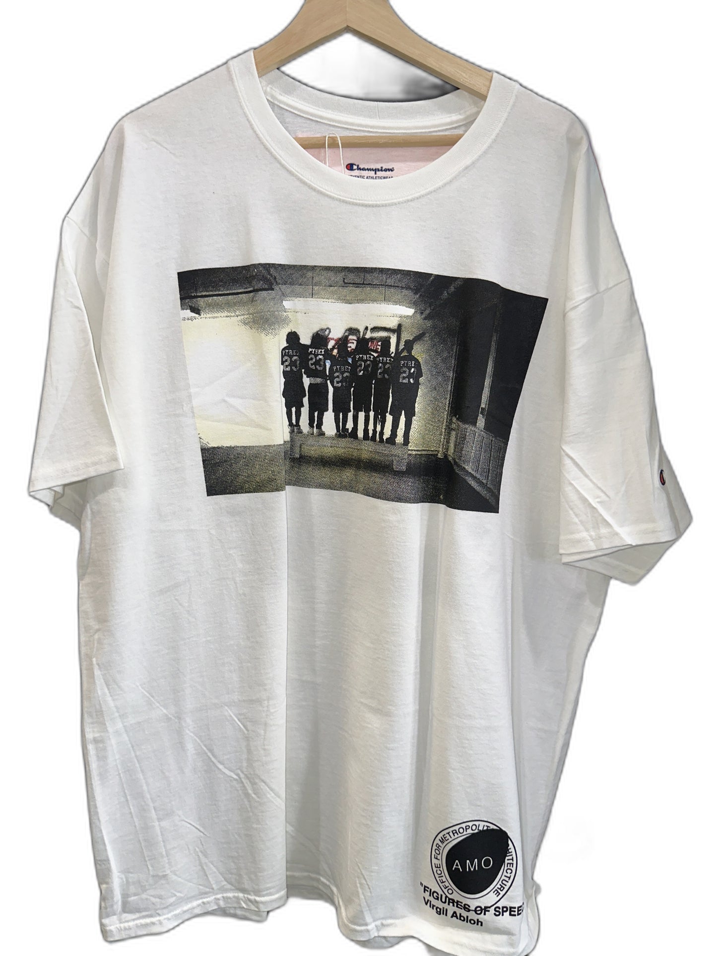 New Off White Virgil Abloh X Mca Figures Of Speech Pyrex Team T-Shirt Size Xxl