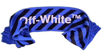 New Off White Blue Scarf