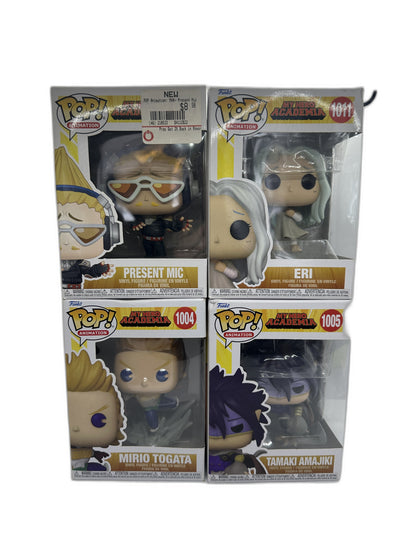 New Lot Of 4 Funko Pop Mirio Togata Tamaki Amajiki Present Mic Eri