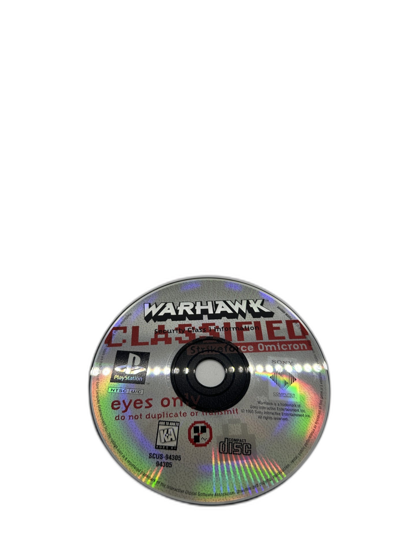 Sony PS1 Warhawk Classified Tested