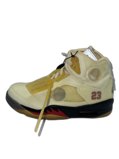 New Air Jordan Off White 5 Sail Size 12 Mens DH8565100