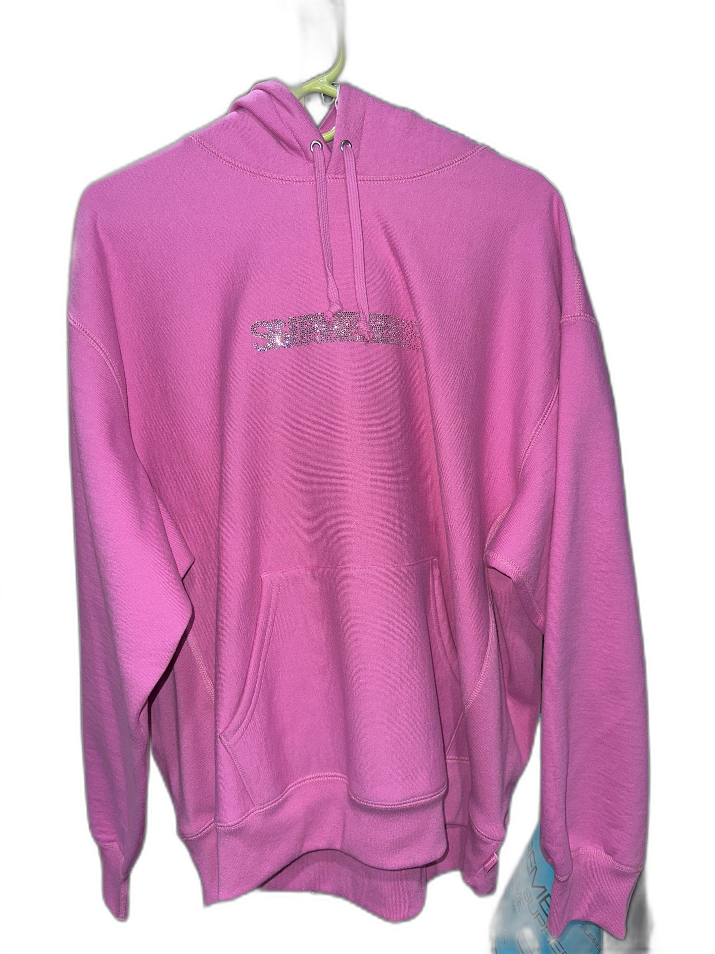 New Supreme Swarovski® Motion Logo Hooded Sweatshirt Size L Mens