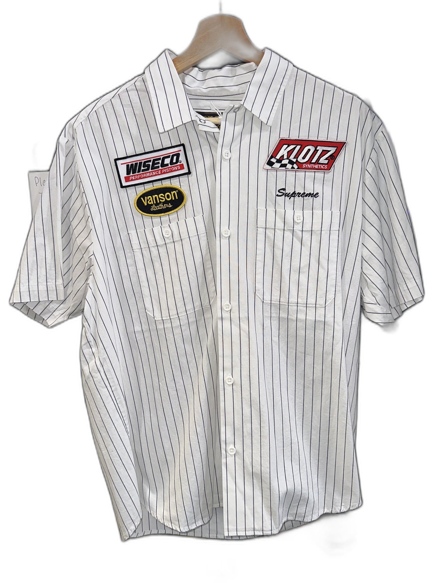 New Supreme Vanson Leathers® S/S Work Shirt Striped Size M Mens