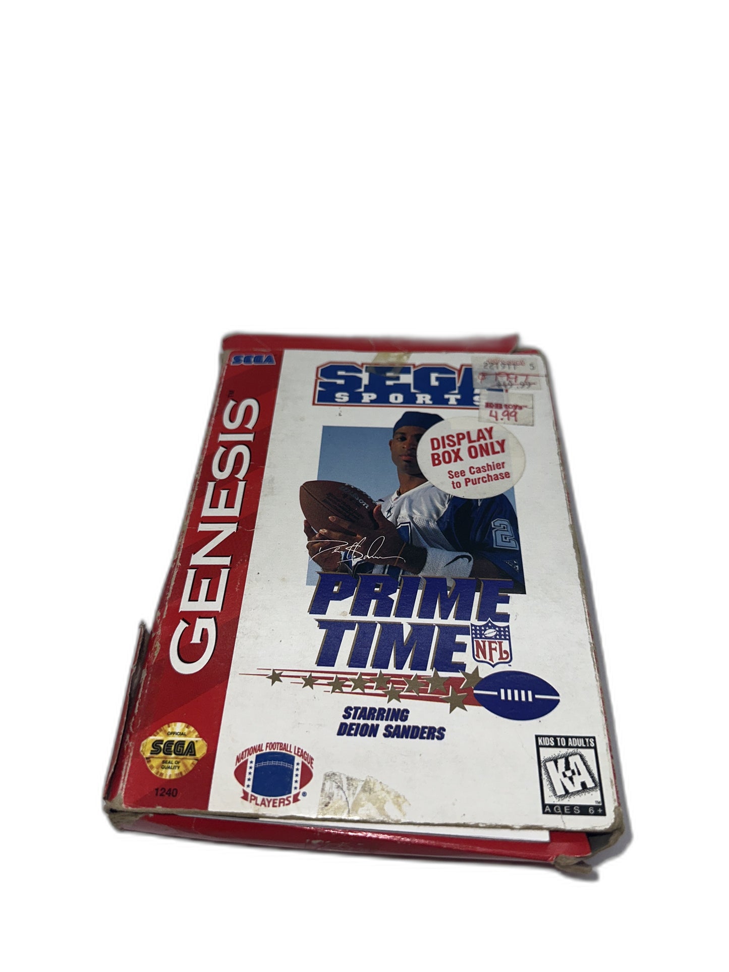 Sega Genesis Sports Primetime Nfl Deion Sanders CIB Tested