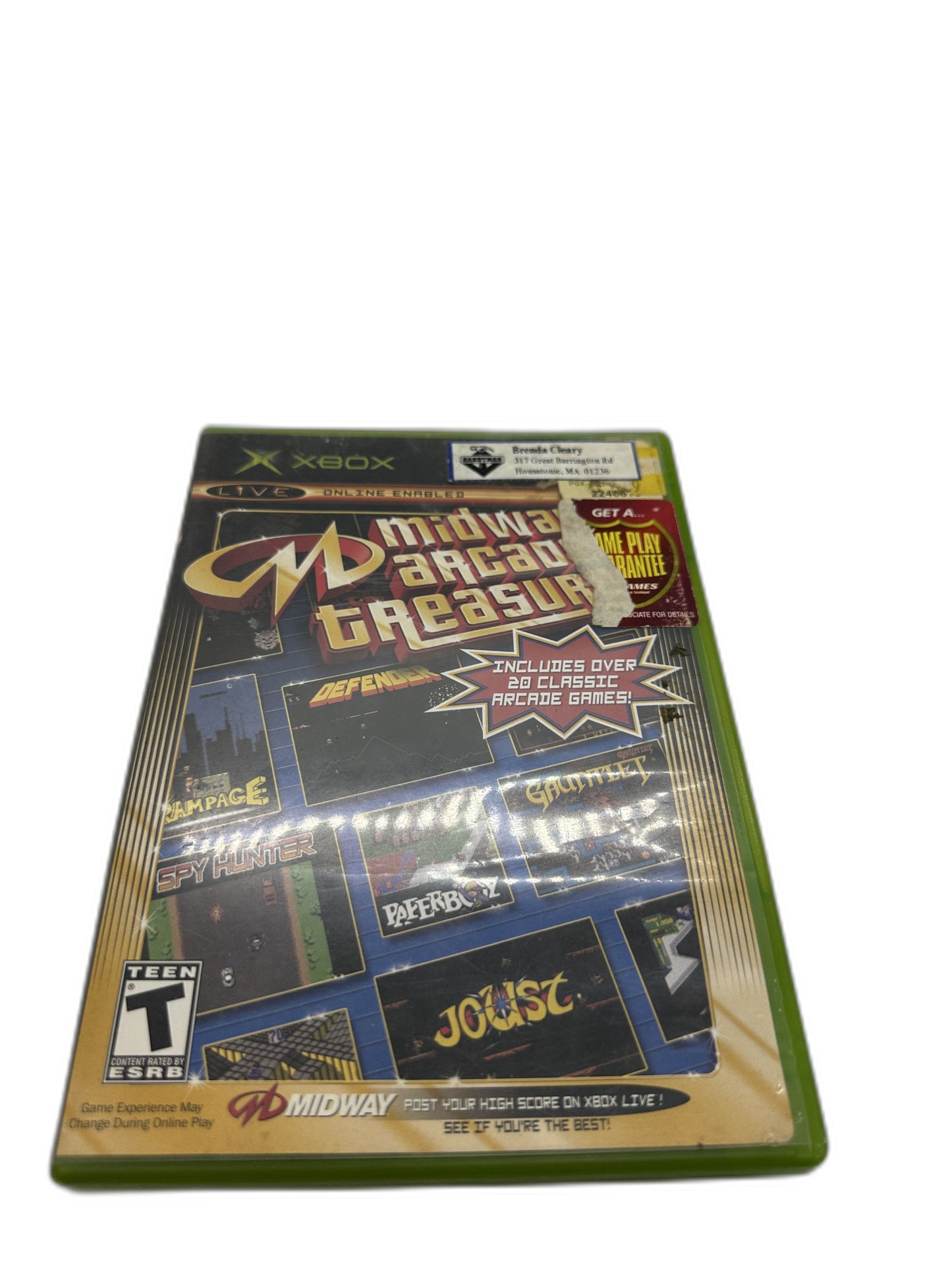 Microsoft Xbox Og Midway Arcade Treasures CIB Tested
