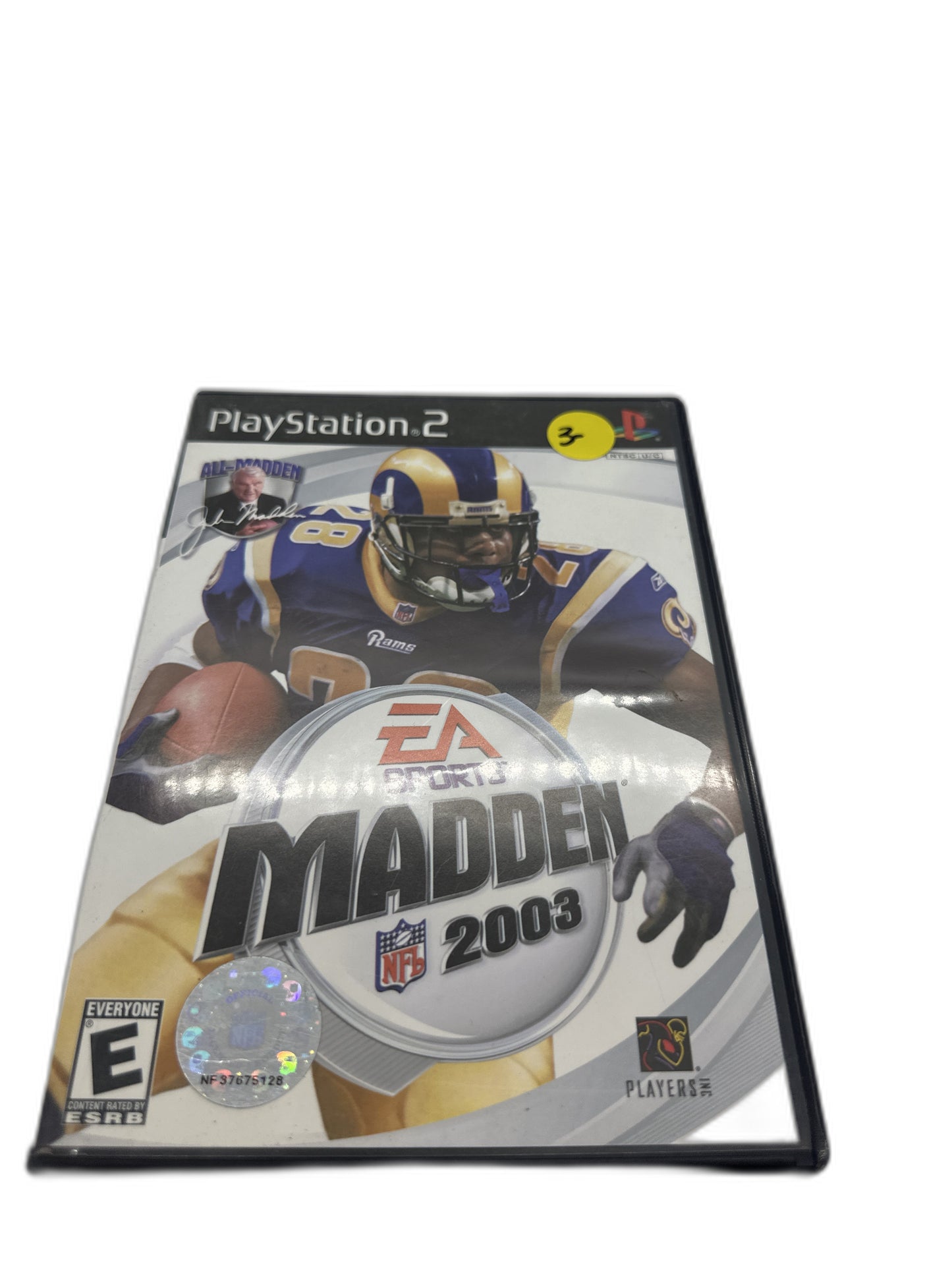 Sony PS2 Madden Nfl 3 CIB Tested