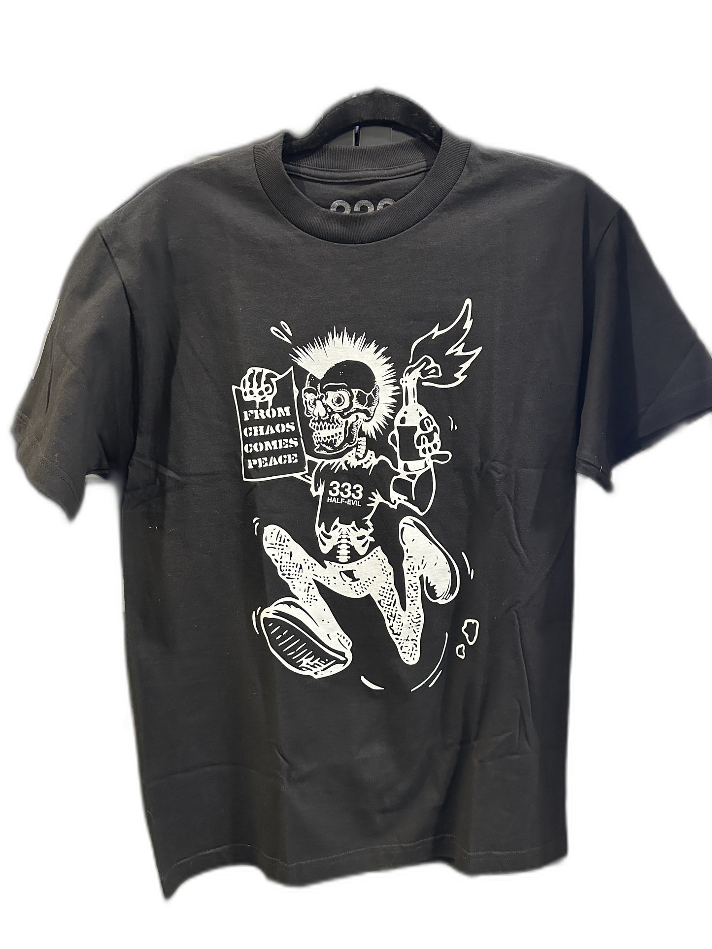 New Half Evil Skeleton Shirt Size M Mens