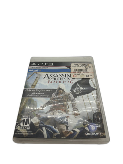 Sony PS3 Assassins Creed 4 Black Flag CIB Tested