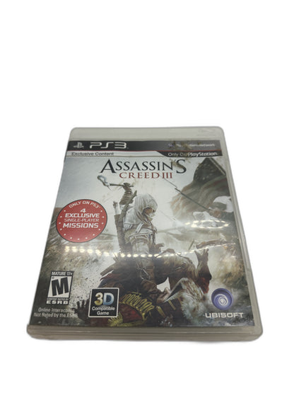 Sony PS3 Assassins Creed 3 CIB Tested