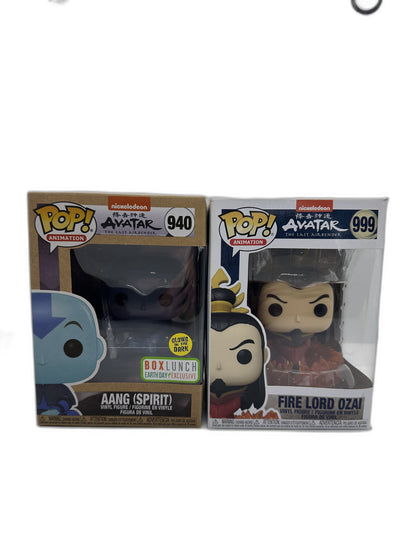 New Funko Pop Aang (Spirit) Glows In Dark + Fire Lord Ozai #940 #999