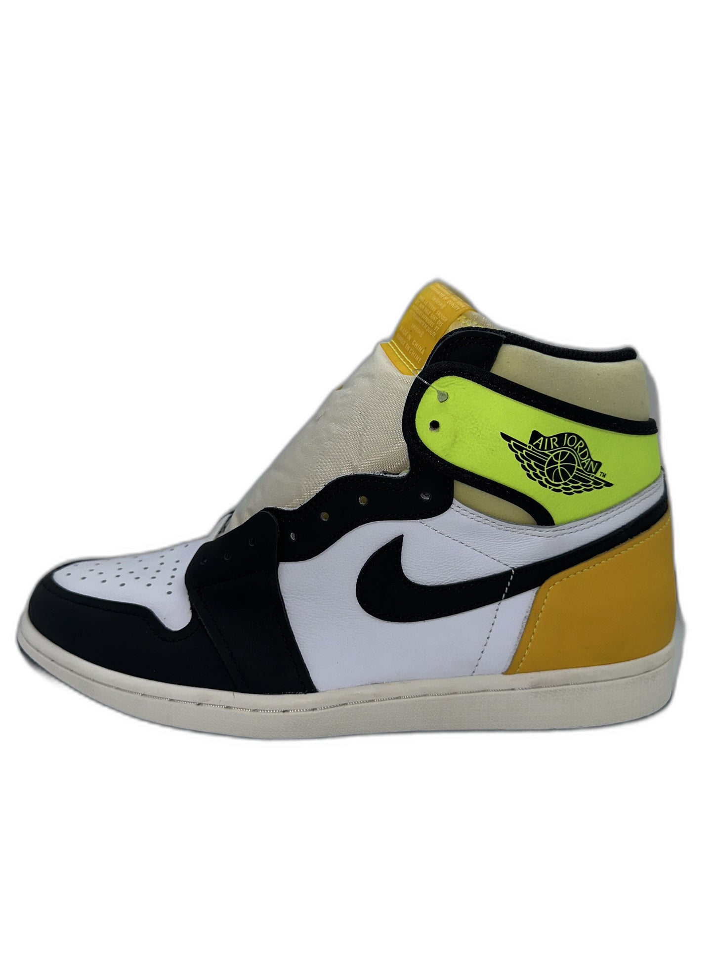 New Air Jordan 1 White Black Volt Size 11 Mens 555088118