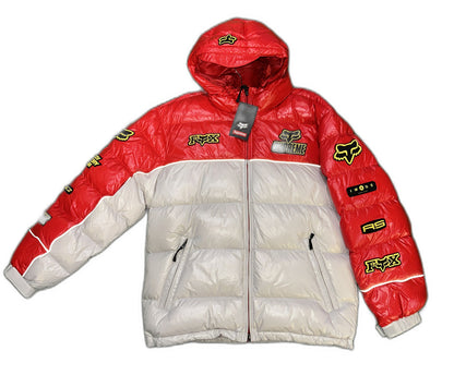 New Supreme Fox Racing® Shiny Down Puffer Jacket Size L Mens