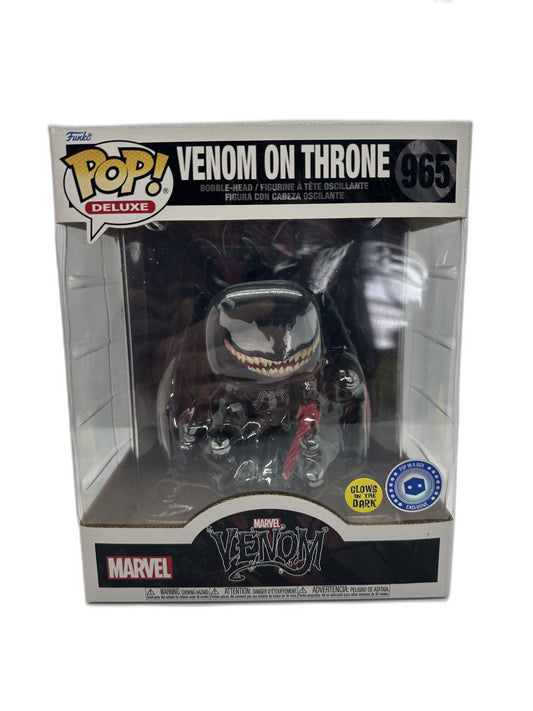 New Funko Pop Marvel Venom On Throne (Glows In Dark) #965