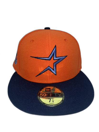 New Hat Club Orange Crush Astros Size 7 1/4