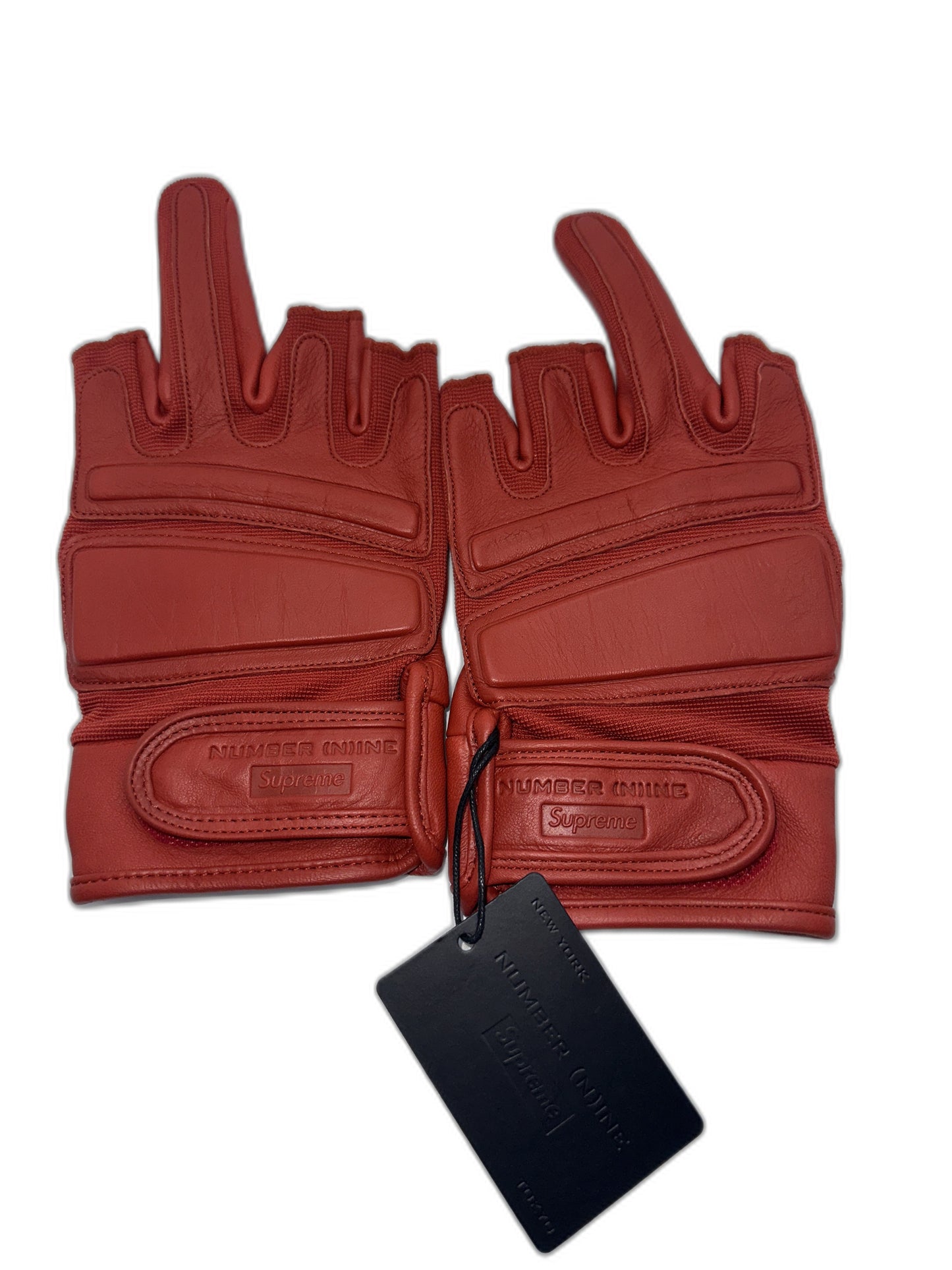 New Supreme Number (N)Ine Leather Gloves Size Xl