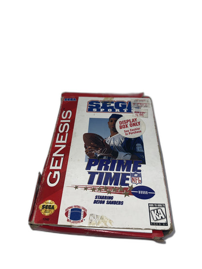 Sega Genesis Sports Primetime Nfl Deion Sanders CIB Tested