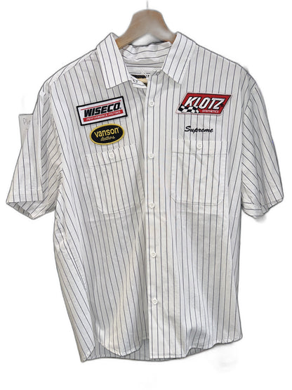 New Supreme Vanson Leathers® S/S Work Shirt Striped Size M Mens
