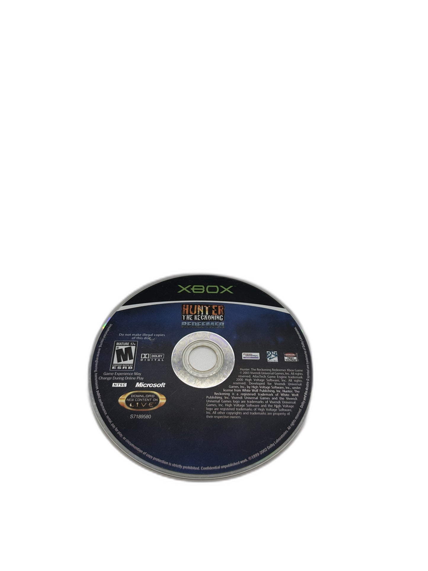 Microsoft Xbox Og Hunter The Reckoning Tested