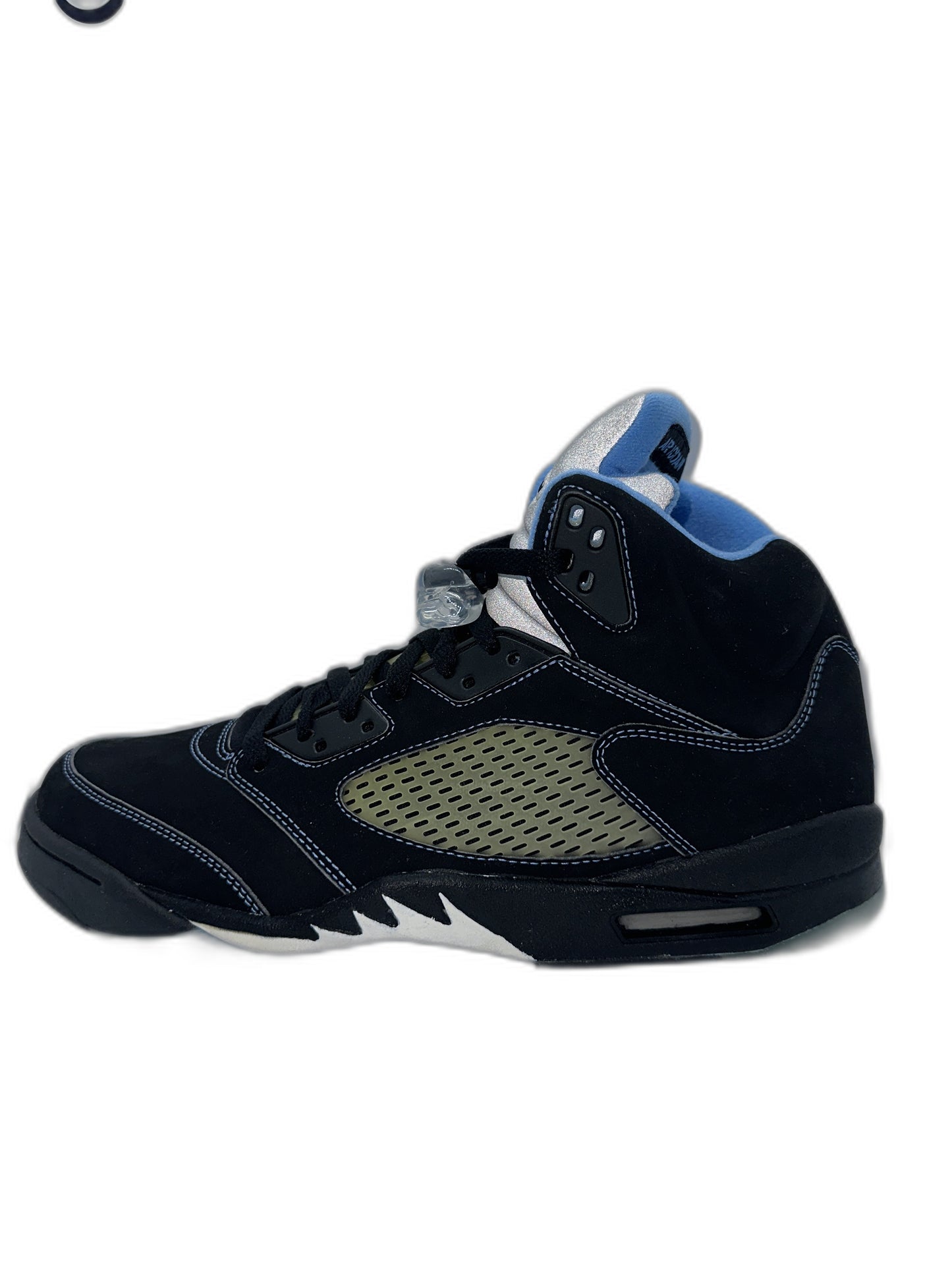 New Air Jordan 5 Retro Black/University Blue -2006 Size 12 Mens 314259041