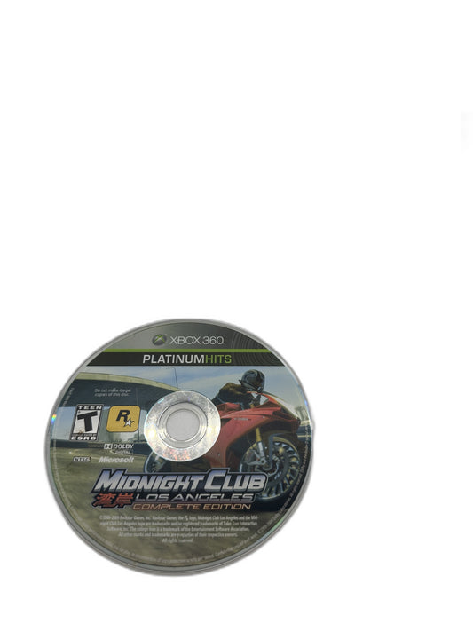 Microsoft Xbox 360 Midnight Club Los Angeles Tested