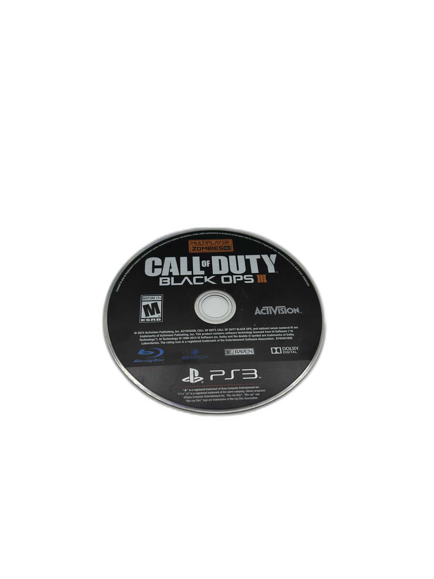 Sony PS3 Call Of Duty Black Ops 3 Tested