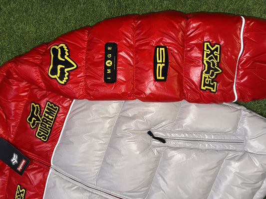 New Supreme Fox Racing® Shiny Down Puffer Jacket Size L Mens