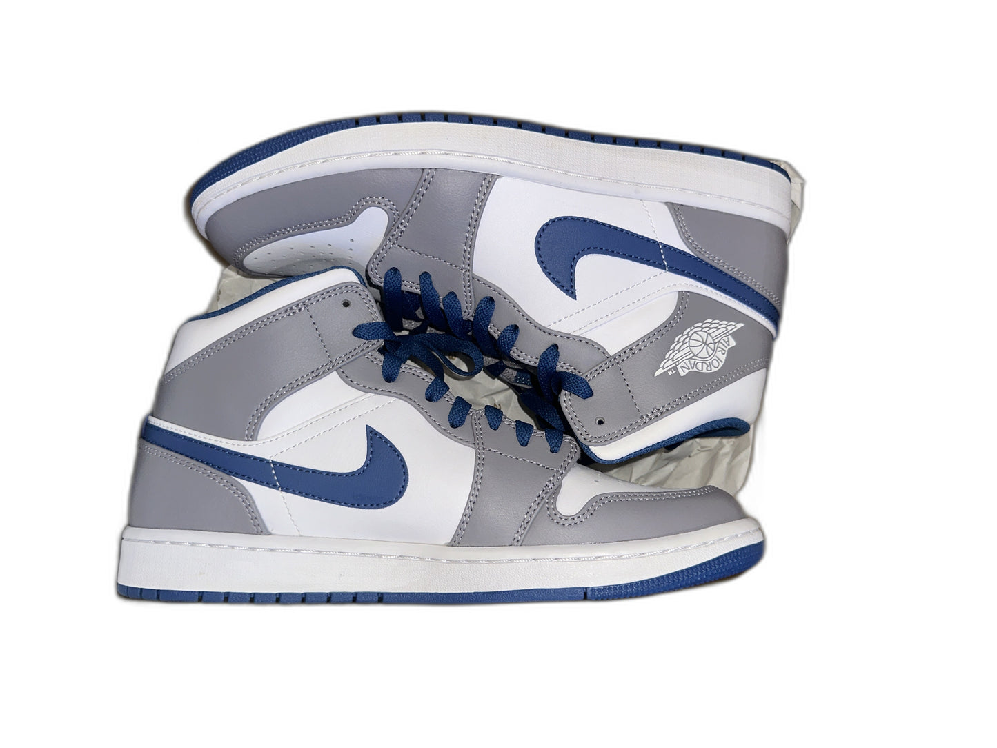 New Air Jordan 1 Mid TRUE Blue Size 9.5 Mens DQ8426014