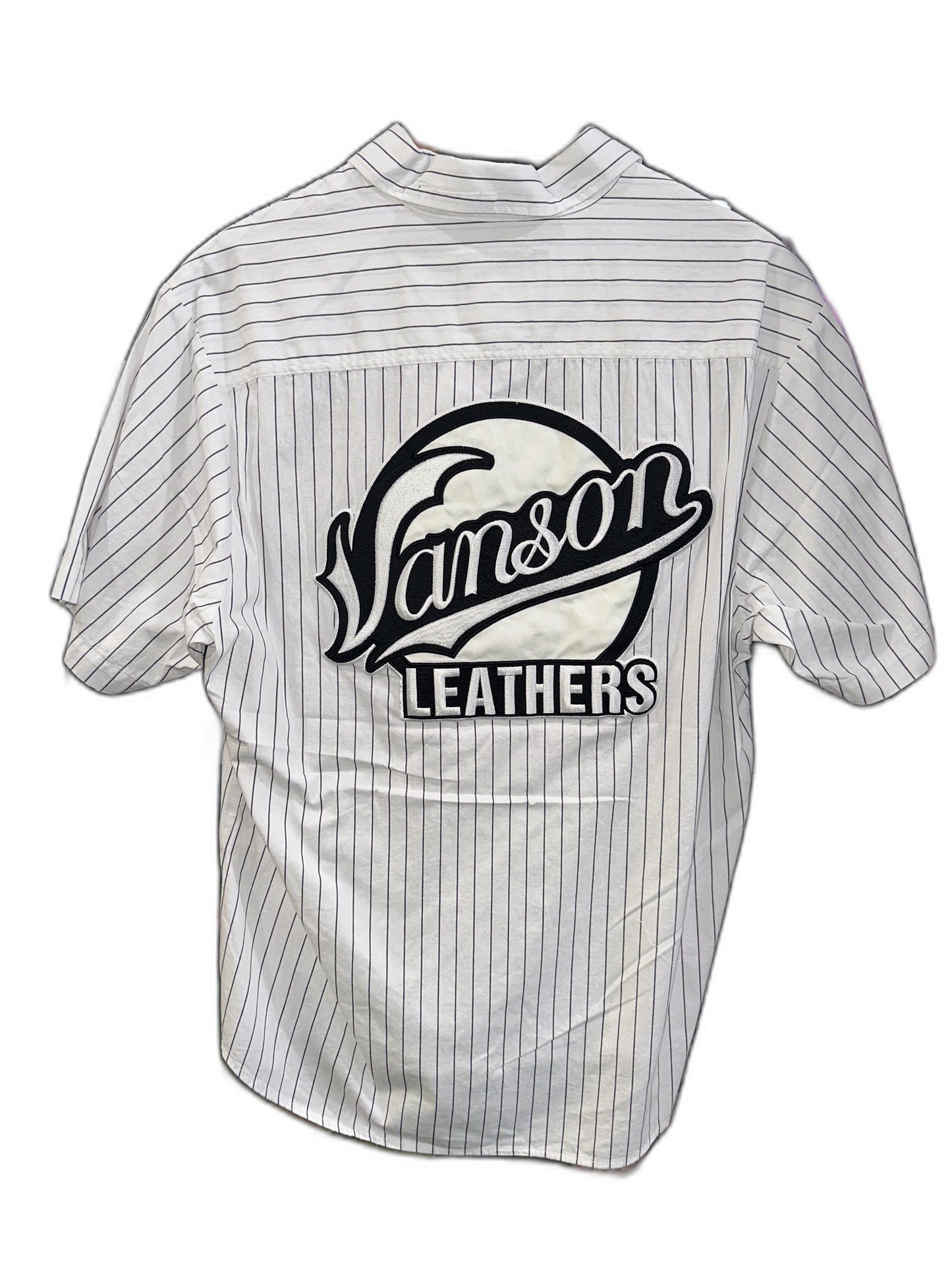 New Supreme Vanson Leathers® S/S Work Shirt Striped Size M Mens
