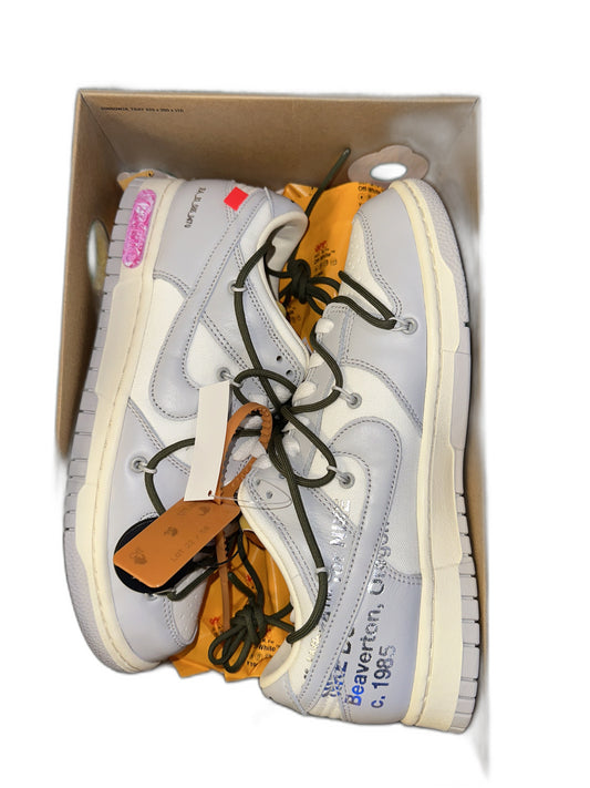 New Nike Off White Dunk Low Lot #22 Size 8.5 Mens DM1602124