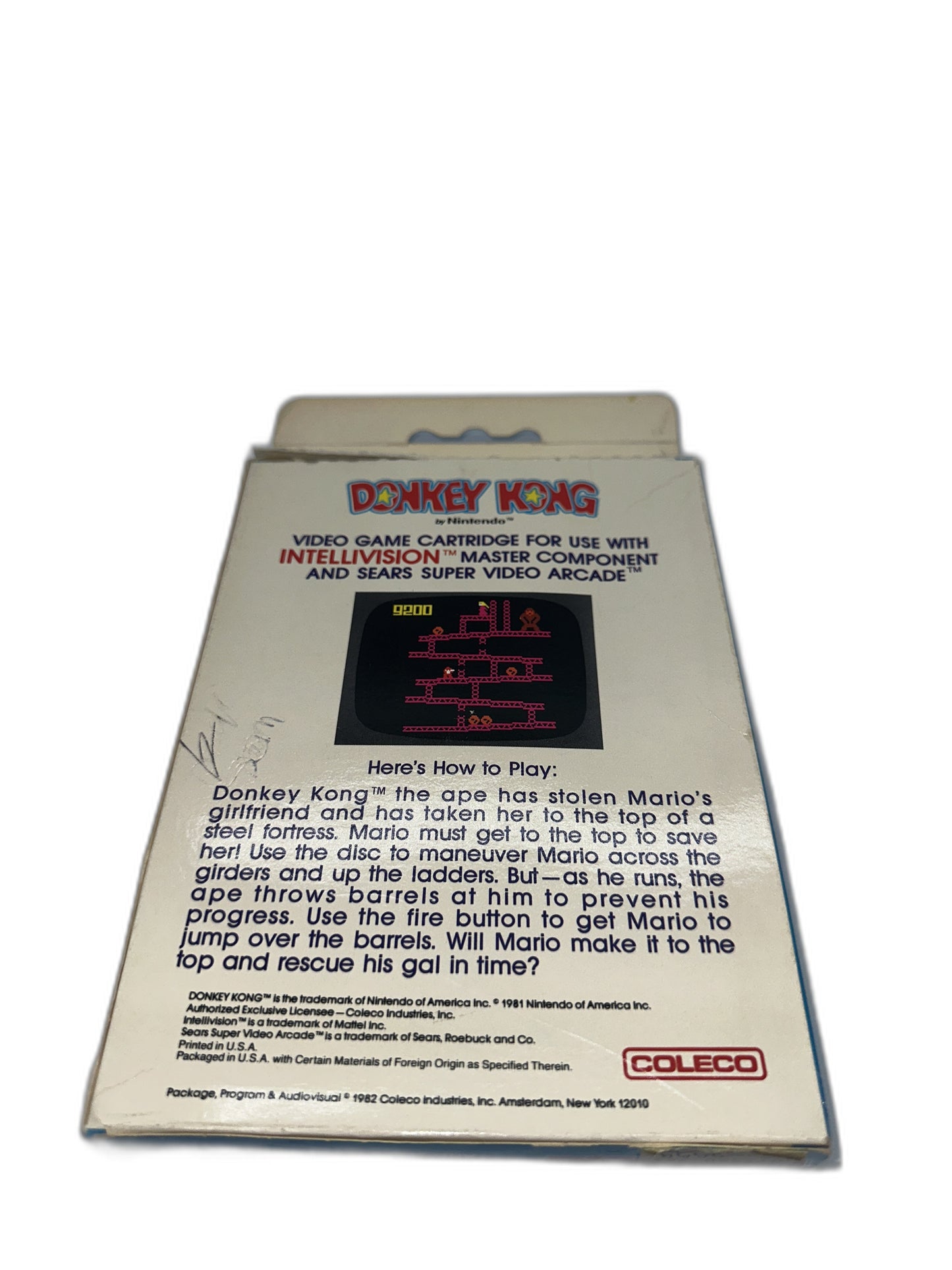 Mattel Intellivision Donkey Kong CIB Tested