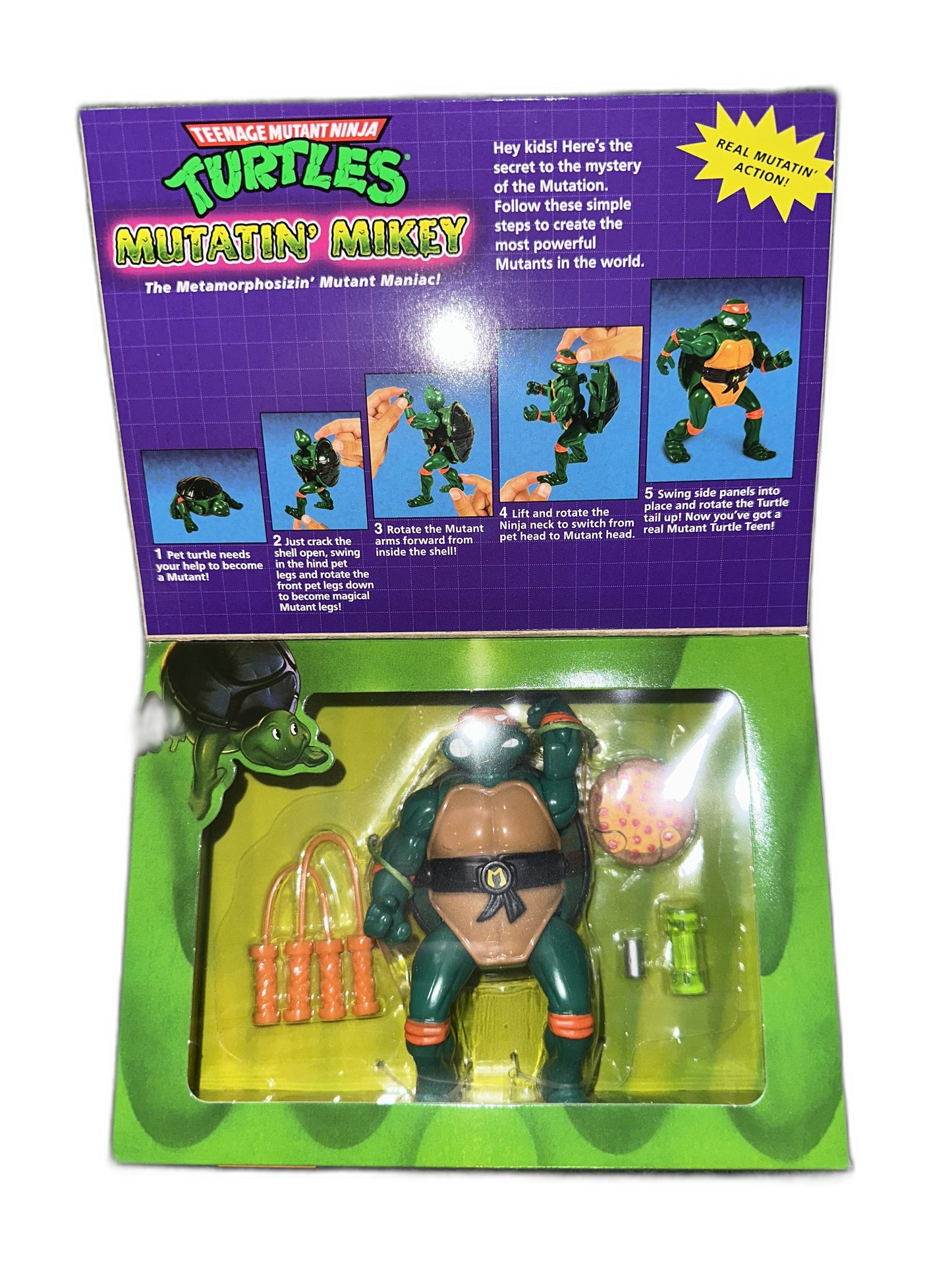 New Tmnt Teenage Mutant Ninja Turtles Mutatin’ Mikey Michelangelo Storage Shell
