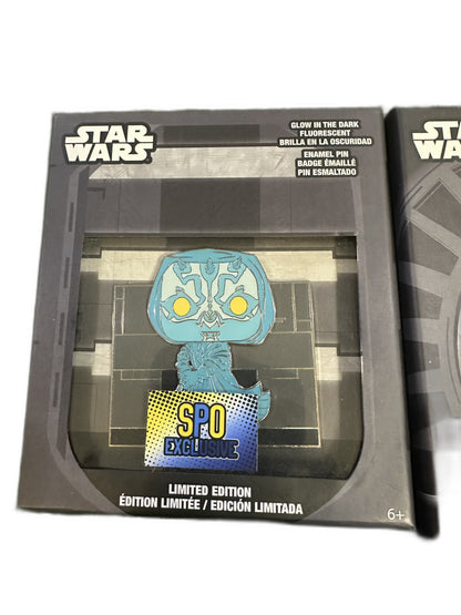 Star Wars Funko Pop Limited Edition 1/600 Spo Enamel Pins Bundle