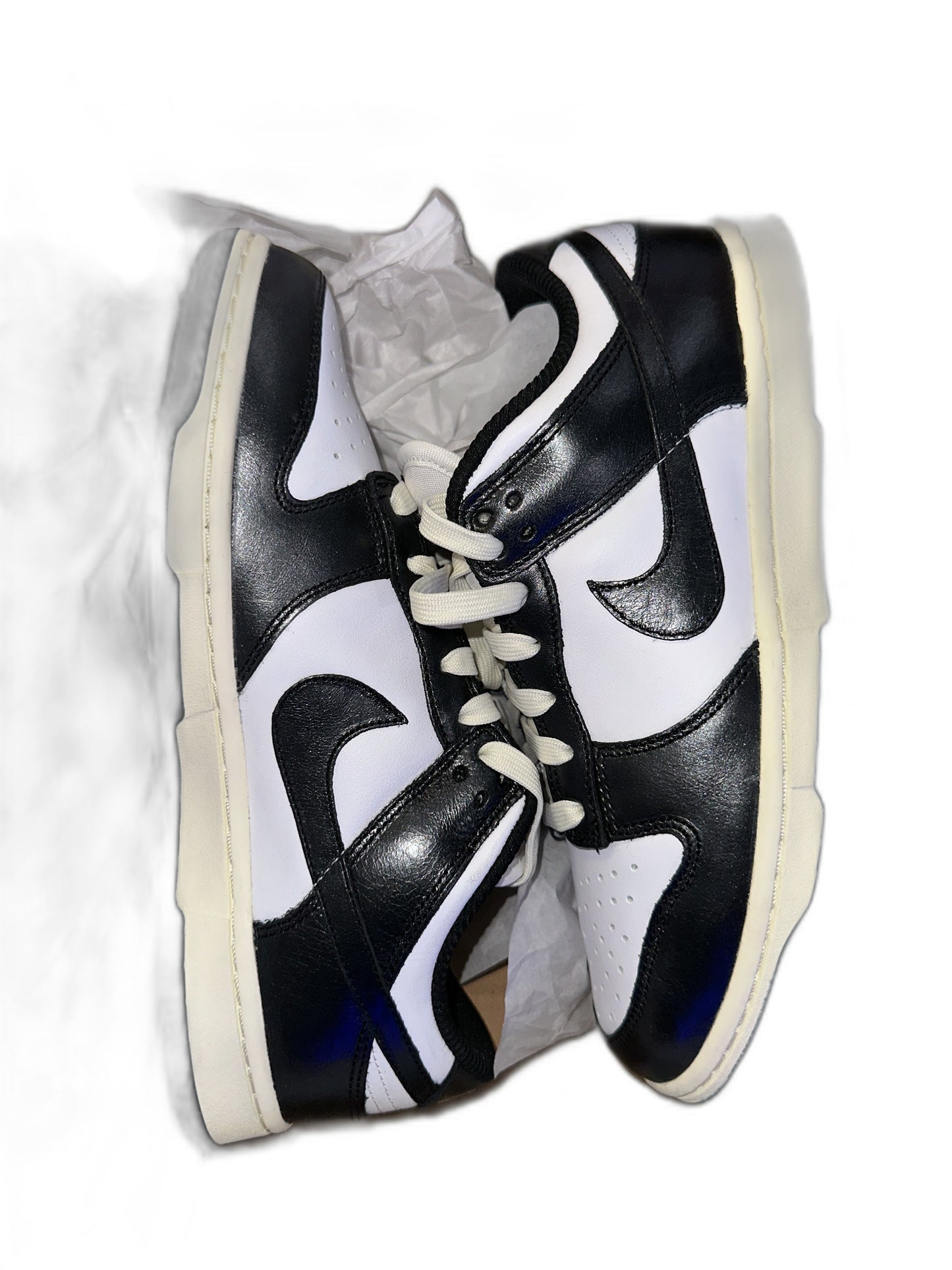 New Nike Dunk Low Vintage Panda Size 8 Womens FQ8899-100