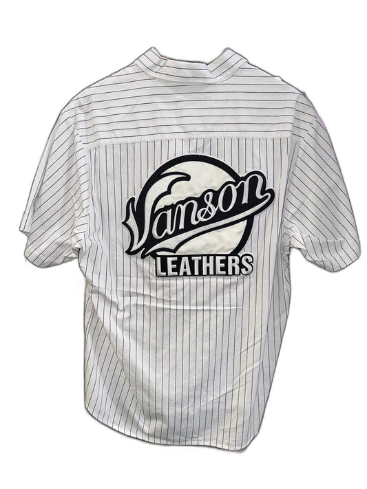 New Supreme Vanson Leathers® S/S Work Shirt Striped Size M Mens
