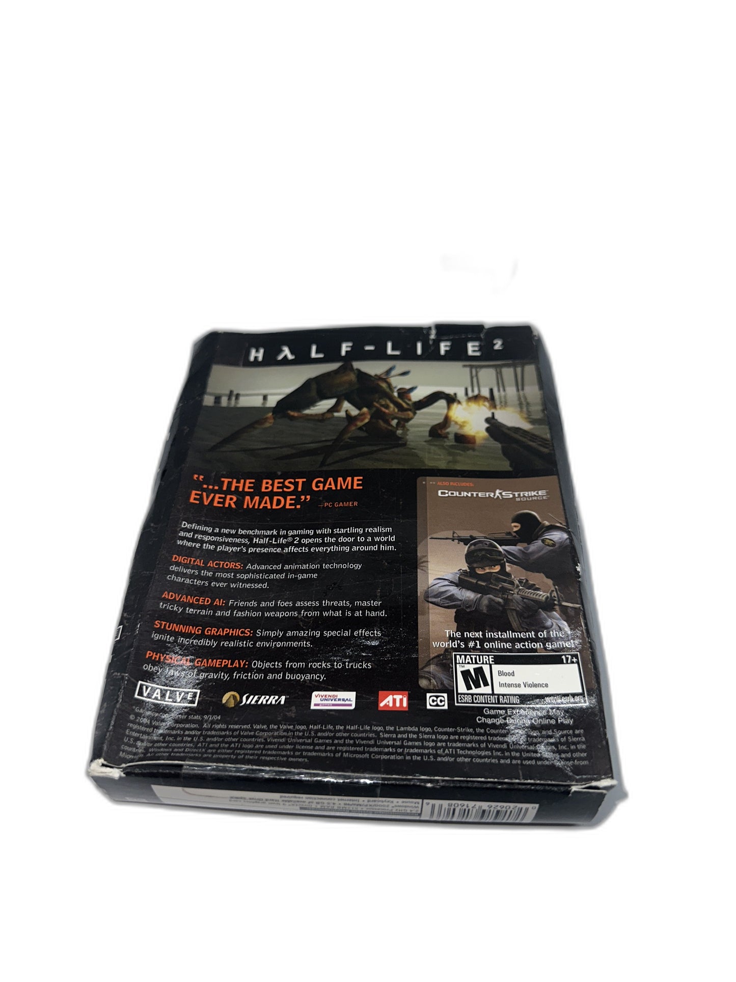 Pc Half Life 2 Big Box G Man CIB Tested