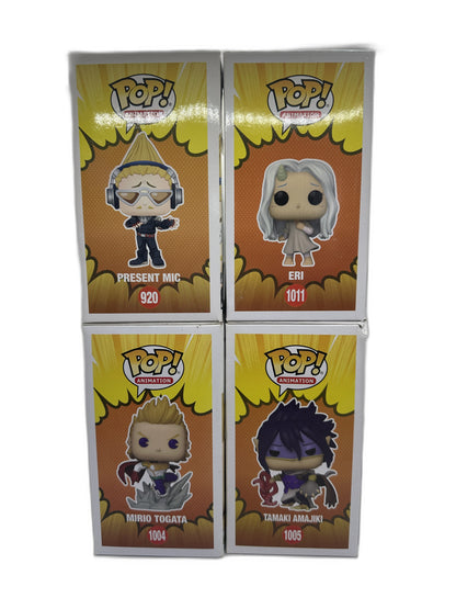 New Lot Of 4 Funko Pop Mirio Togata Tamaki Amajiki Present Mic Eri