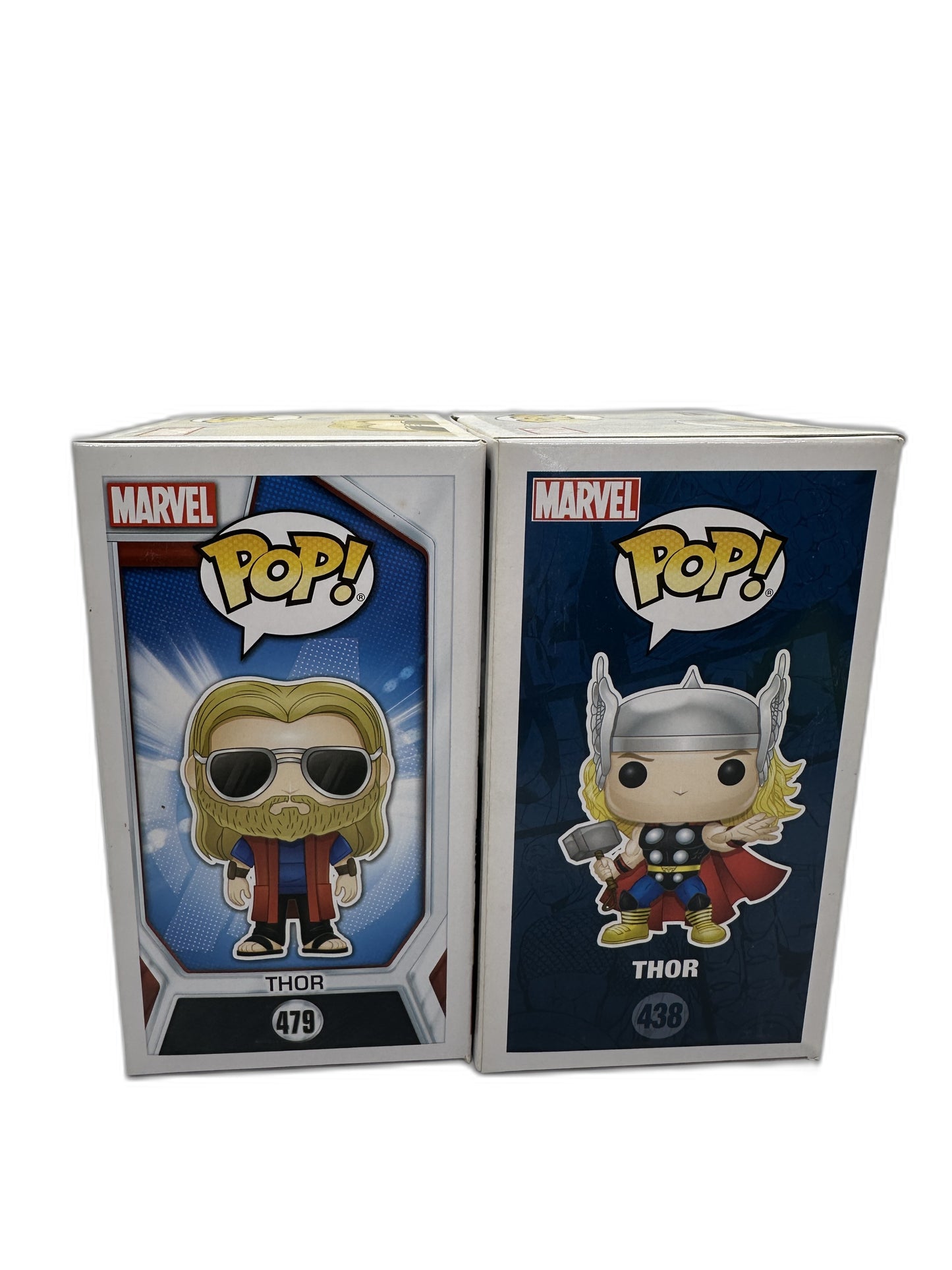 New Funko Pop Marvel Casual + Classic Thor Bundle #479 #438