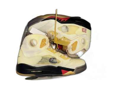 New Air Jordan Off White 5 Sail Size 12 Mens DH8565100