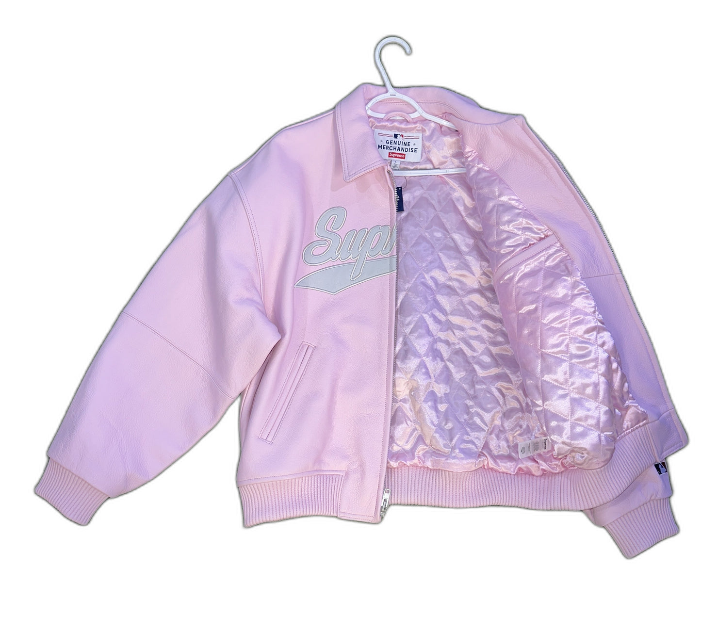 New Supreme Chicago White Sox™ Leather Varsity Jacket Size L Mens