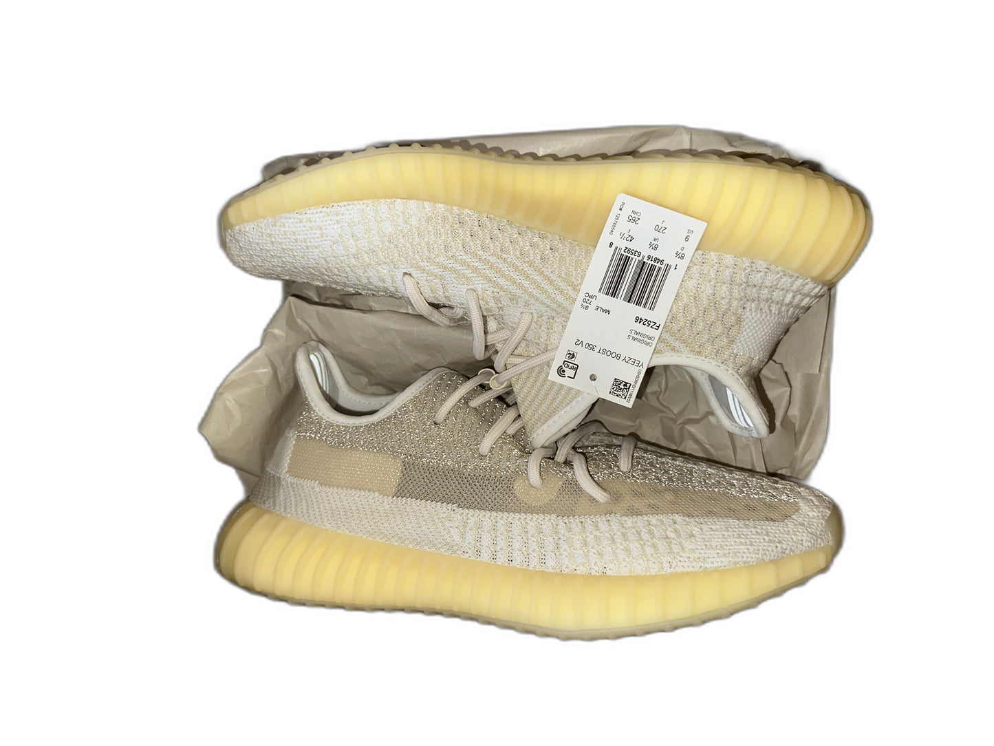 New Yeezy Boost 350 Natural Size 11.5 Mens FZ5246
