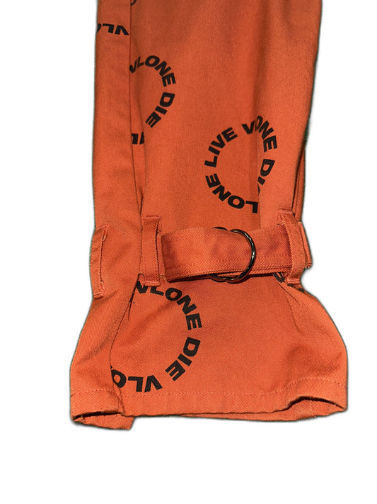 Vlone Bondage Pants Orange Size W34 Mens