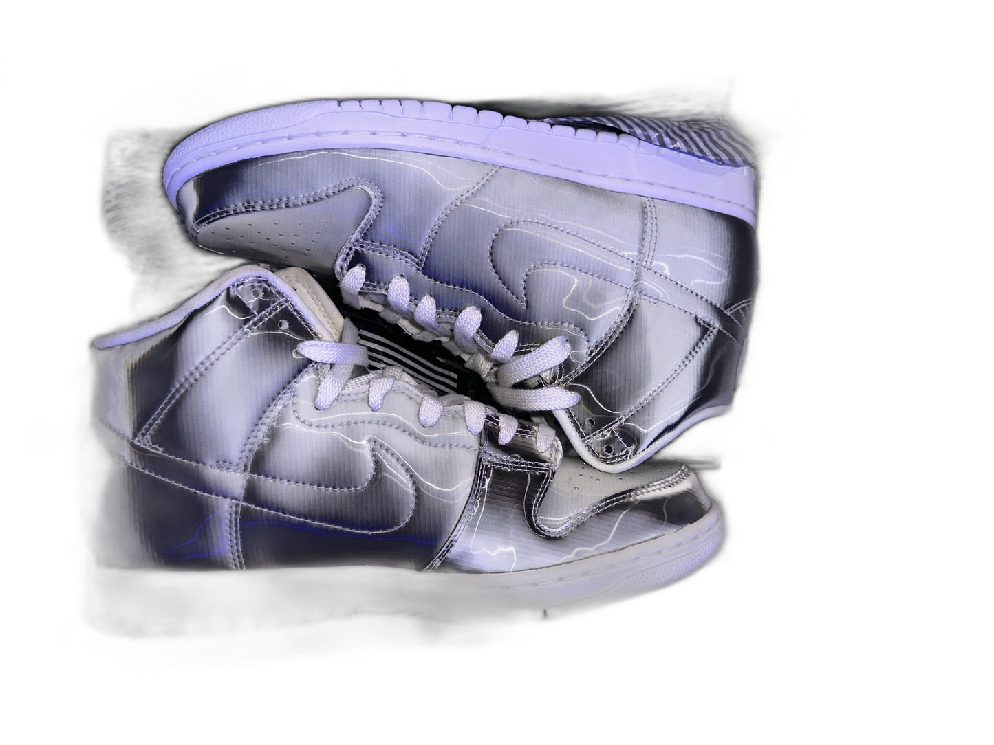 New Nike Dunk High Clot Metallic Silver Size 7.5 Mens DH4444900