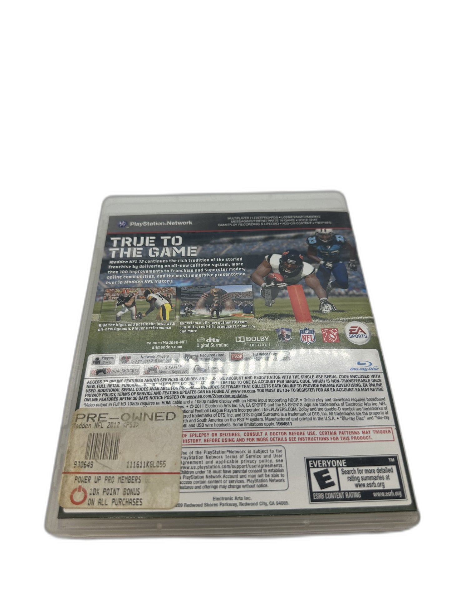 Sony PS3 Madden 12 CIB Tested