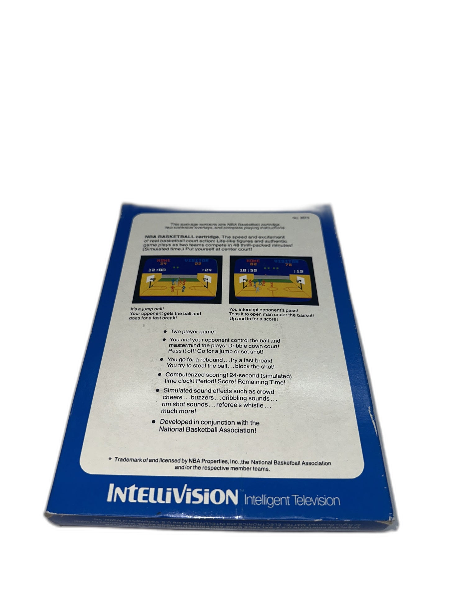 Mattel Intellivision Nba Basketball CIB Tested