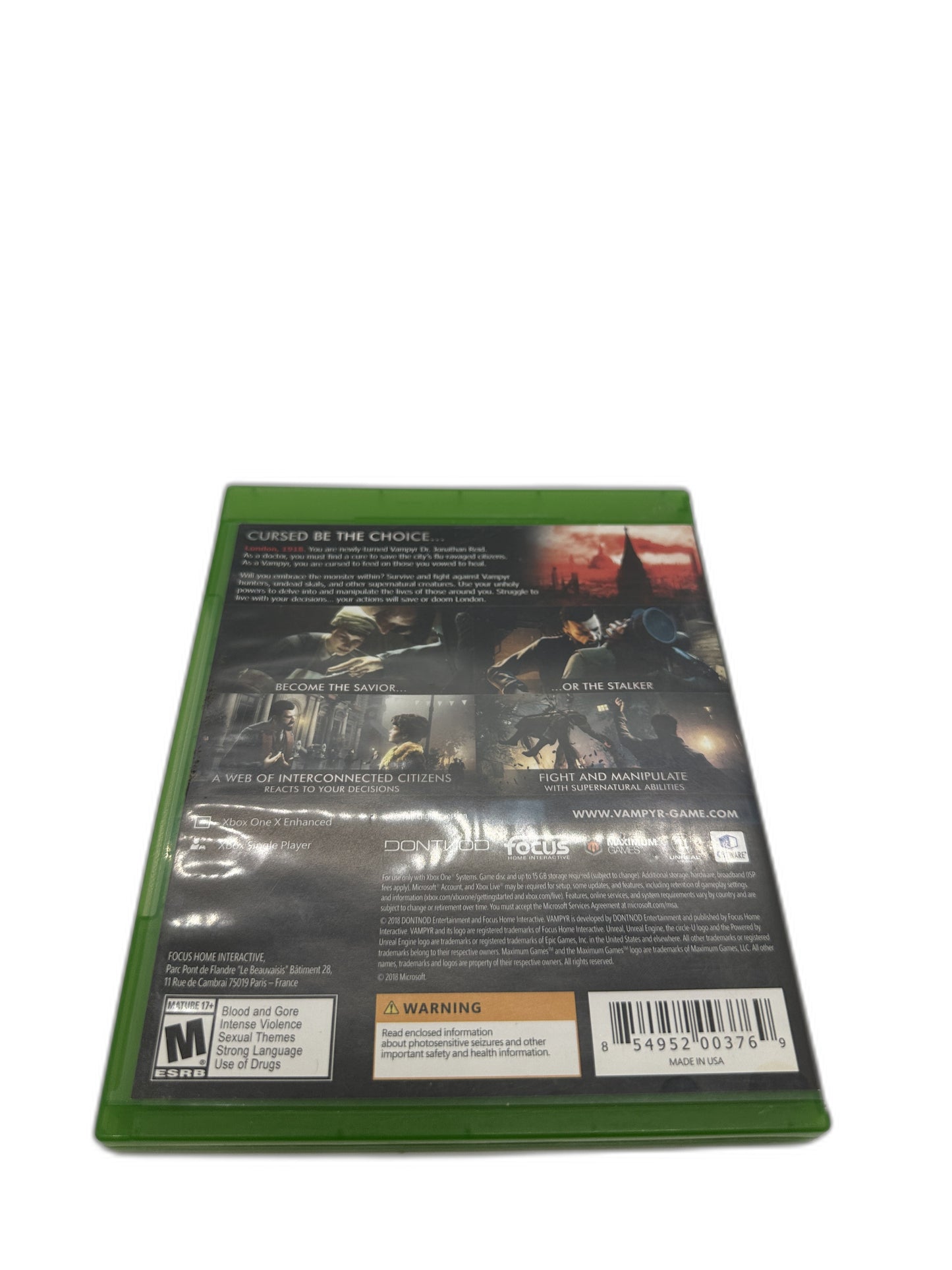 Microsoft Xbox One Vampyr Tested